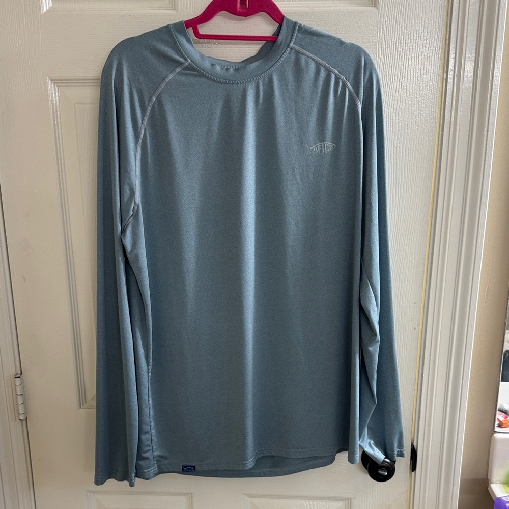 AFTCO Steel Blue Performance Long Sleeve